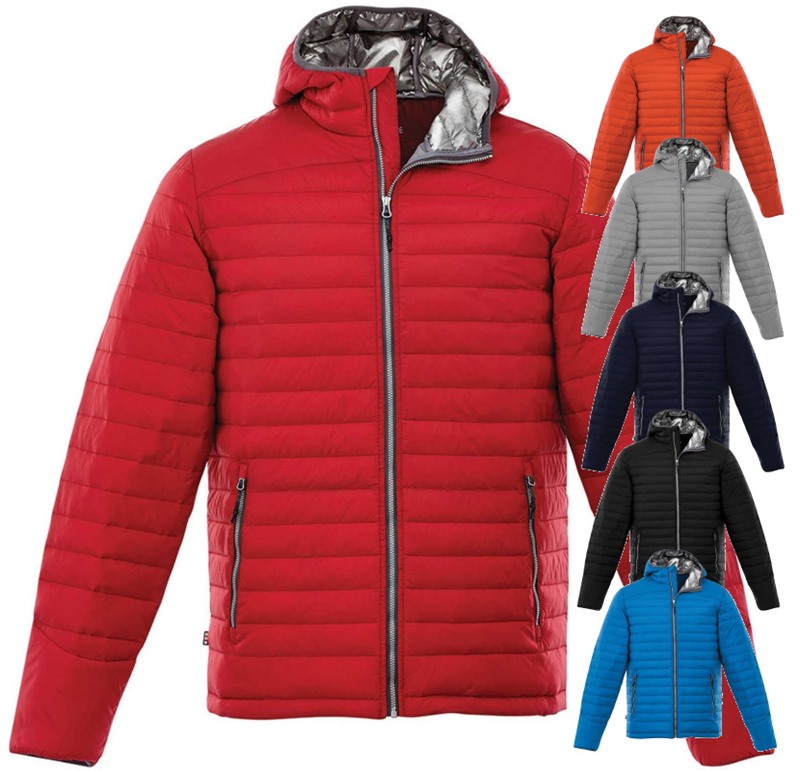 Branded Lexington Packable Men's Jackets feature an ECHOHEAT lining an