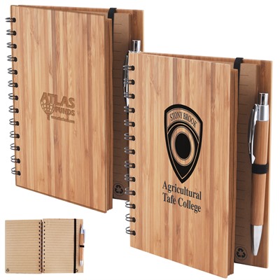 Bamboo Notebook And Pen