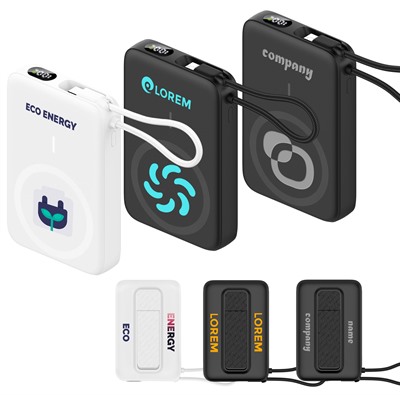 10000mAh Slim Swift Power Bank With Charging Cable