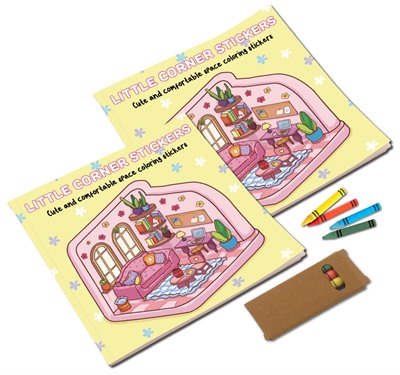 14x14cm Custom Colouring Book