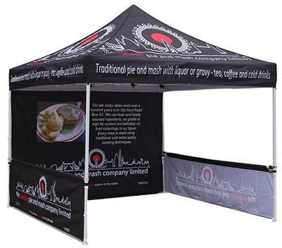 3m x 3m Marquee With Back & Double Side Wall