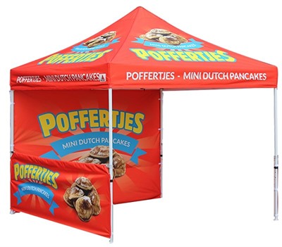 3m x 3m Marquee With Back & Single Side Wall