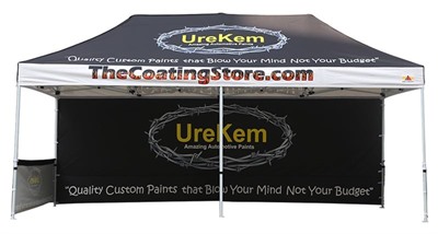 3m x 6m Marquee With Back & Single Side Wall
