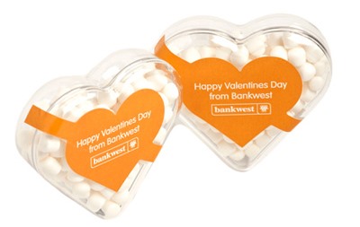 50g Acrylic Heart Mints