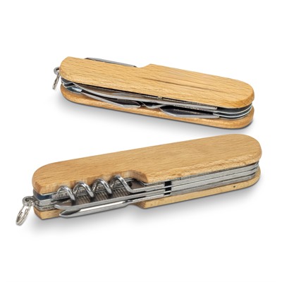 7 Function Wooden Pocket Knife