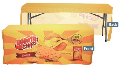 8ft 3 Sided Fitted Tablecloth