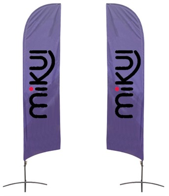 Angled Feather Large Banner