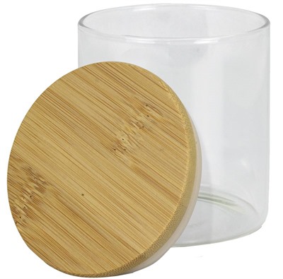 BambooSeal Small Glass Canister