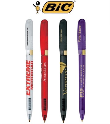 BIC Pivo Clear Gold Pen