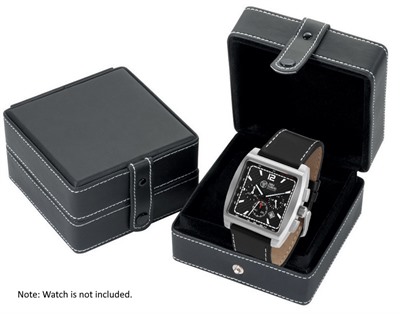 Black Square Matte PU Watch Gift Box