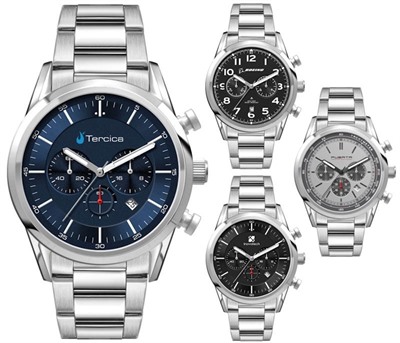 Blaze Stainless Steel Band Chronograph Watch