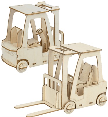 BRANDCRAFT Forklift Basswood Model