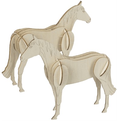 BRANDCRAFT Horse Basswood Model