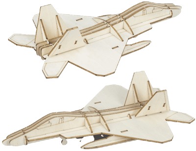 BRANDCRAFT Jet Fighter Basswood Model