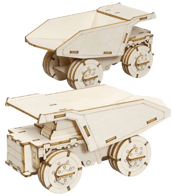 BRANDCRAFT Mining Truck Basswood Model