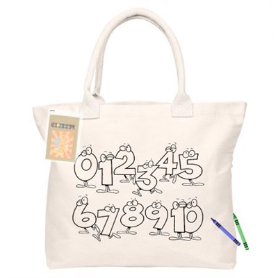 Calico Colouring In Shopping Bag No Gusset