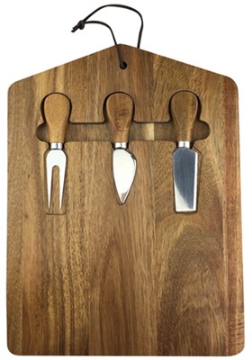 Chevre Cheese Board And Knife Set