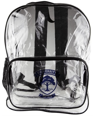 Clear PVC Stadium Backpack