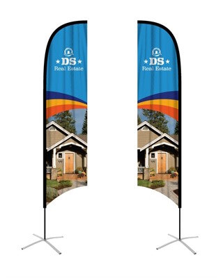 Concave Feather Medium Banner