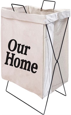 Cotton Laundry Basket & Stand