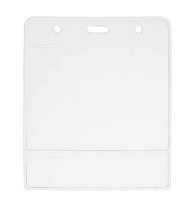 Dual Pocket Plastic Card Holder