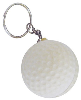 Golf Ball Stress Shape Keyring