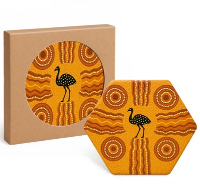 Hexagon Ceramic Coaster