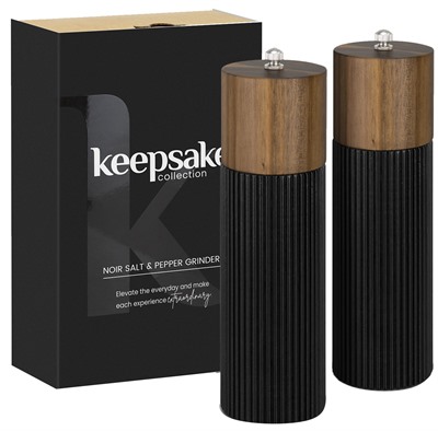 Keepsake Noir Salt and Pepper Grinders