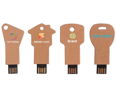 Key Kraft Paper Flash Drive