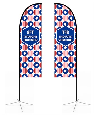 Large Straight Feather Banner