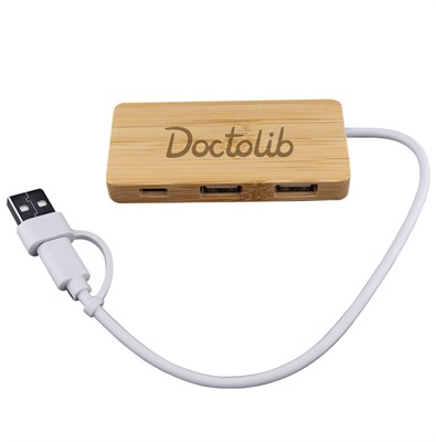 Luretta Bamboo USB Hub