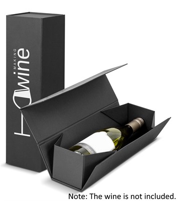 Magnetic Closure Single Bottle Wine Gift Box