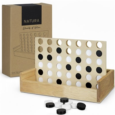 NATURA Quattro Wooden Four In A Row