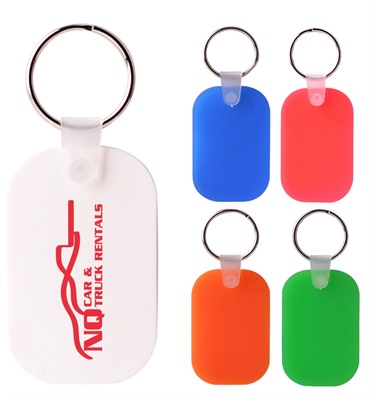 Oblong PVC Keyring