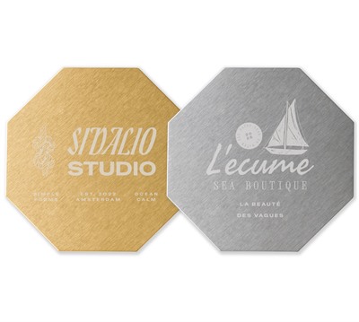 Octagonal Stainless Steel Coaster