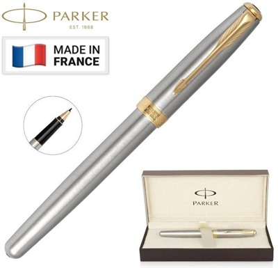 Parker Sonnet Rollerball Brushed Stainless GT