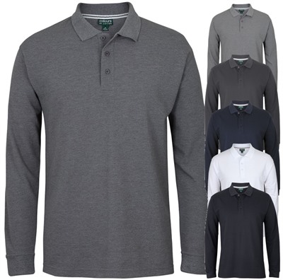 Portway Long Sleeve Pique Polo Shirt
