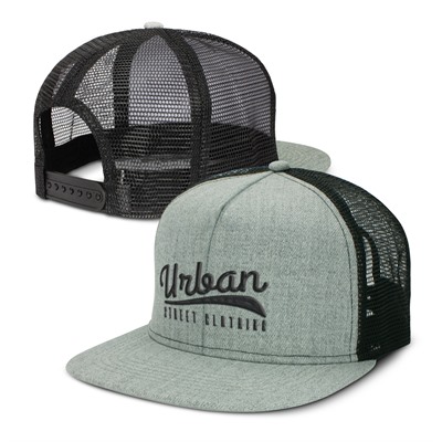 Premium Flat Peak Trucker Cap