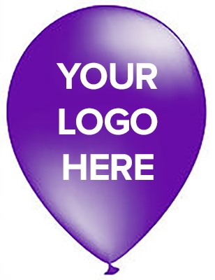 Purple Customised Balloons