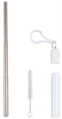 Reusable Collapsible Metal Straw In Tube