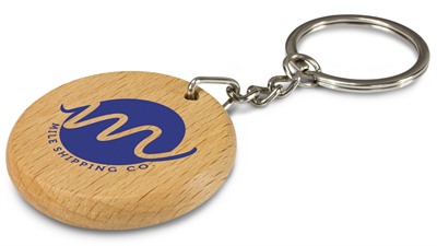 Round Oak Key Chain