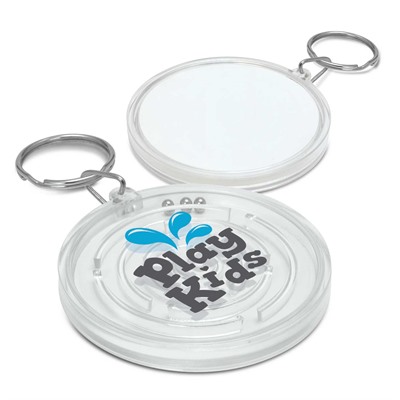 Round Puzzle Key Ring