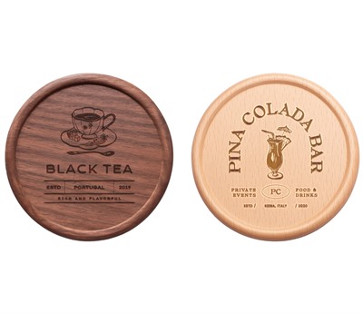 Round Wooden Coaster