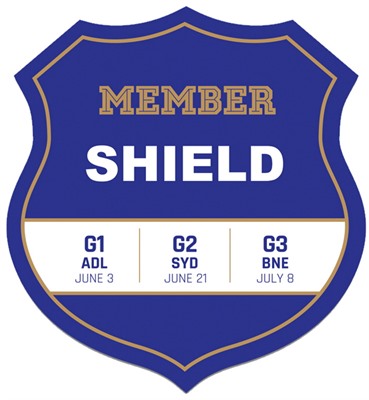 Shield Shaped Fridge Magnet