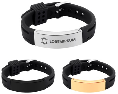 Silicone Bracelet With Needle Buckle