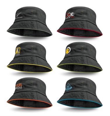 Solstice Bucket Hat With Coloured Sandwich Trim