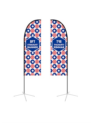 Straight Feather Small Banner