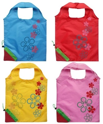 Strawberry rPET Foldaway Shopping Bag