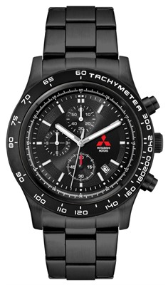 Summit Black Stainless Steel Band Sports Watch