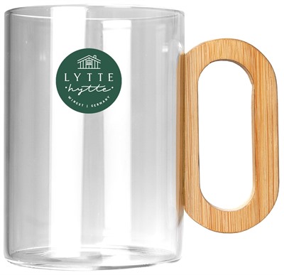 Tall Lumora Glass Coffee Mug